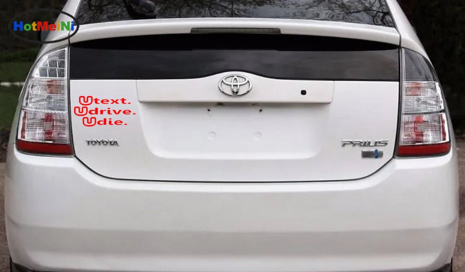 HotMeiNi автомобильный Стайлинг You U Text Drive Die Автомобильная наклейка для дома на
