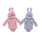 Комбинезон детский с капюшоном, с кроличьими ушками, 0-24 мес.
