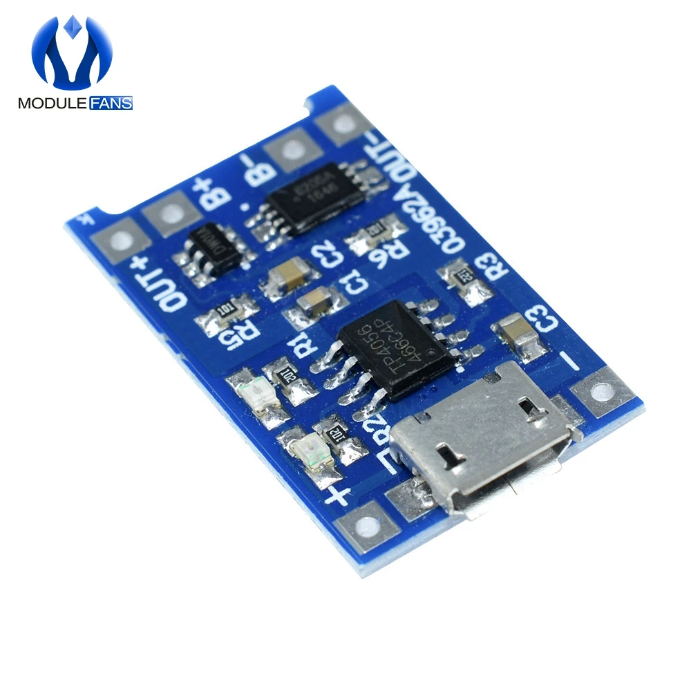 Зарядное устройство для литиевой батареи 5 в 1 а 18650 модуль питания Micro USB TC4056A 2 шт.