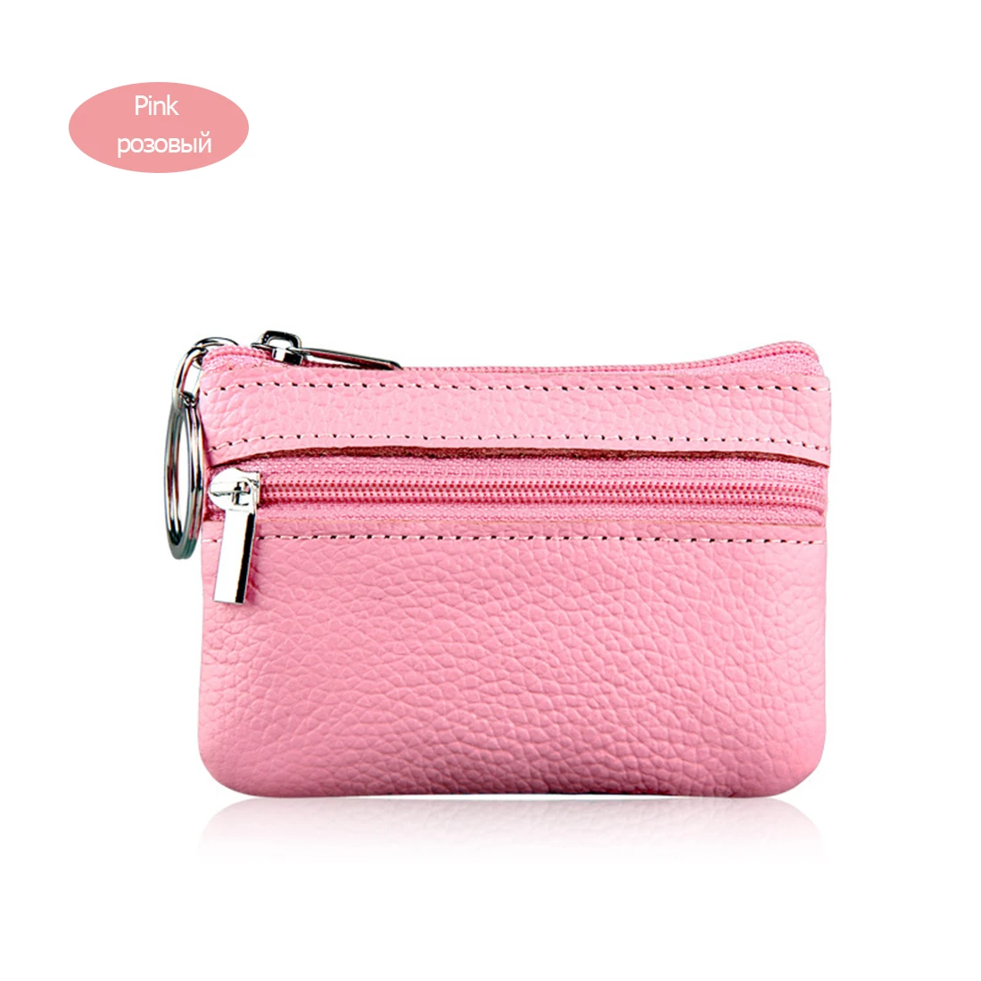 pink Yufang кошелек из натуральной кожи для монет женский маленький кошелек для монет мини-молния сумки для денег детские карманные кошельки Держатель Для Ключей - Цвет: pink