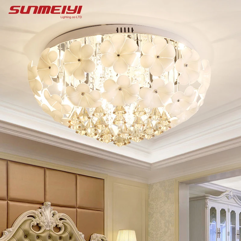 Современные светодиодные кристаллы потолочные светильники Хрустальные