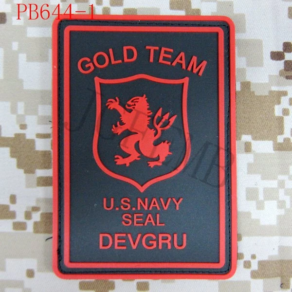 Военные тактические 3Д нашивки DEVGRU U.S.NAVY SEAL GOLD TEAM черные красные зеленые серые