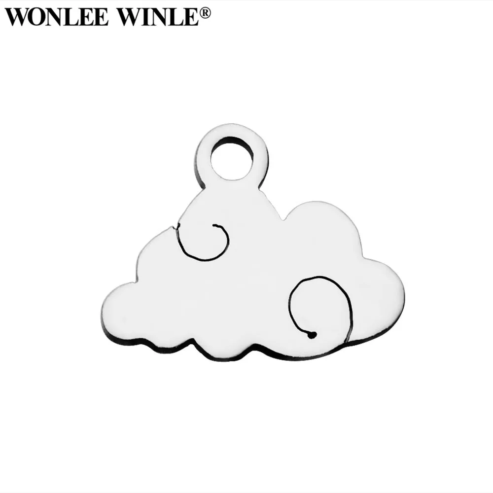 Wonlee Winle DIY 316 Нержавеющая Сталь Лазерный разрез облака подвески для браслета