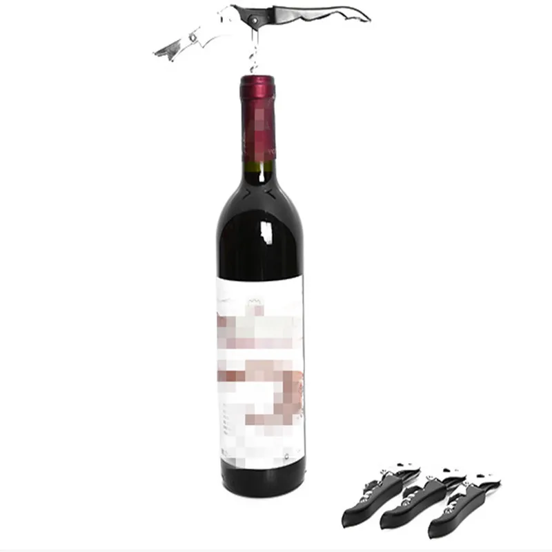 

2019 Multifunction Stainless Steel Hinged Corkscrew/Bottle Opener And Foil Cutter Wine Bottle Opener