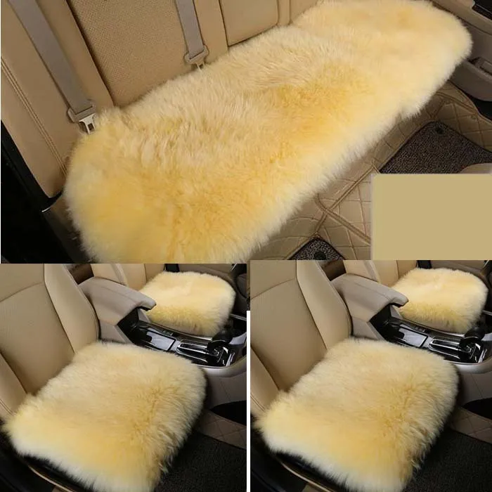 rete automobile Car front/back Seat Covers Luxurious plush fur design Warm Winter Universal Fit SUV sedans Chair Pad Cushion mat |