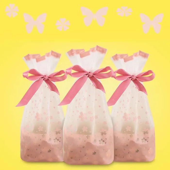 Праздничные поставки пластиковые пакеты на шнурке для самостоятельного