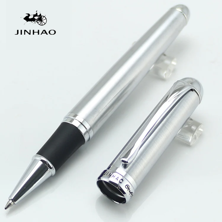 

JINHAO 750 Noble Roller Ball Pen Argent Barrel & Cap Stationery School&Office Supplies Writing Pens