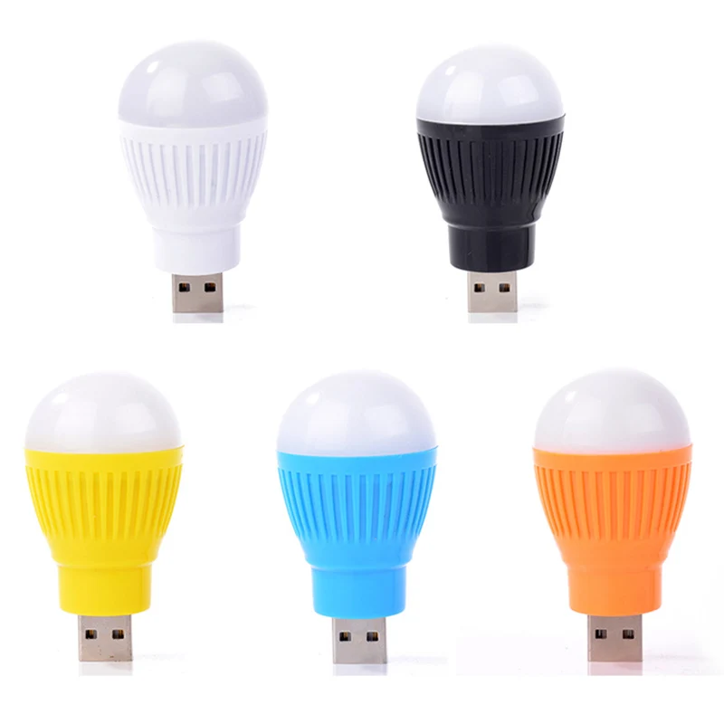 2 шт. цветная лампочка usb лампа портативная ночник уличный фонарик аварийная для