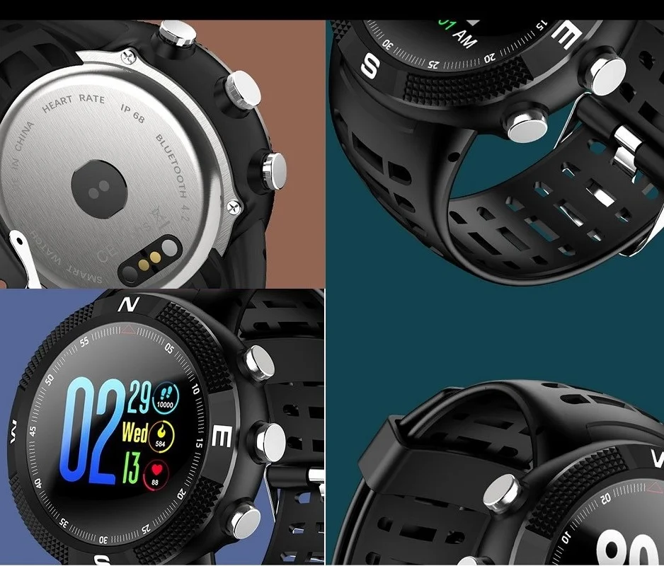 Новые Bluetooth 4,2 умные часы DTNO. I F18 ГЛОНАСС gps часы с сенсорным 3D экраном IP68 Профессиональные Водонепроницаемые спортивные наручные часы