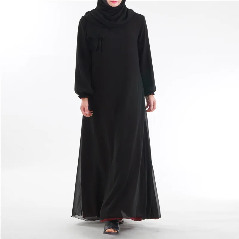 Abaya, Дубай, летнее шифоновое платье с наизнанку, два тона, популярное исламское платье с наизнанкой, мусульманская Двусторонняя одежда, быстрая