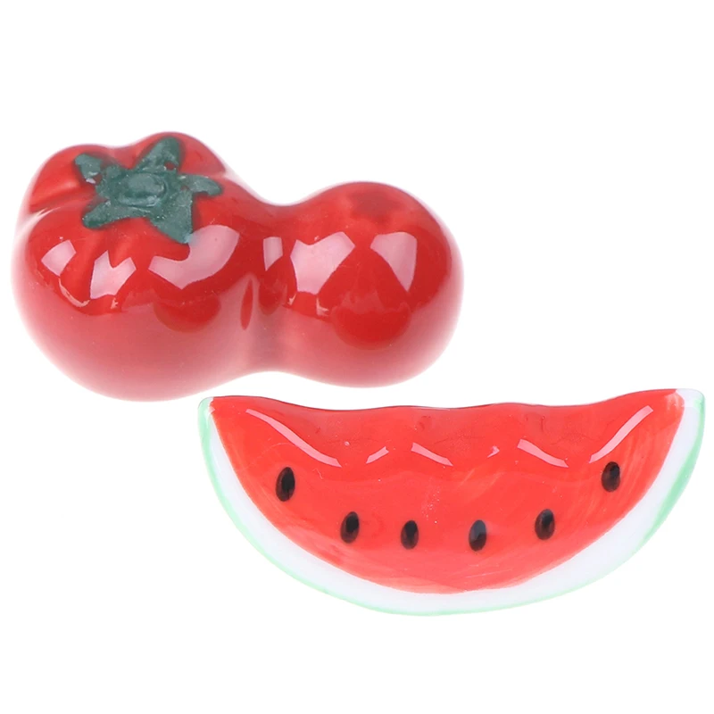 1 шт./компл. милый красный арбуз/томатные керамические декоративные палочки для