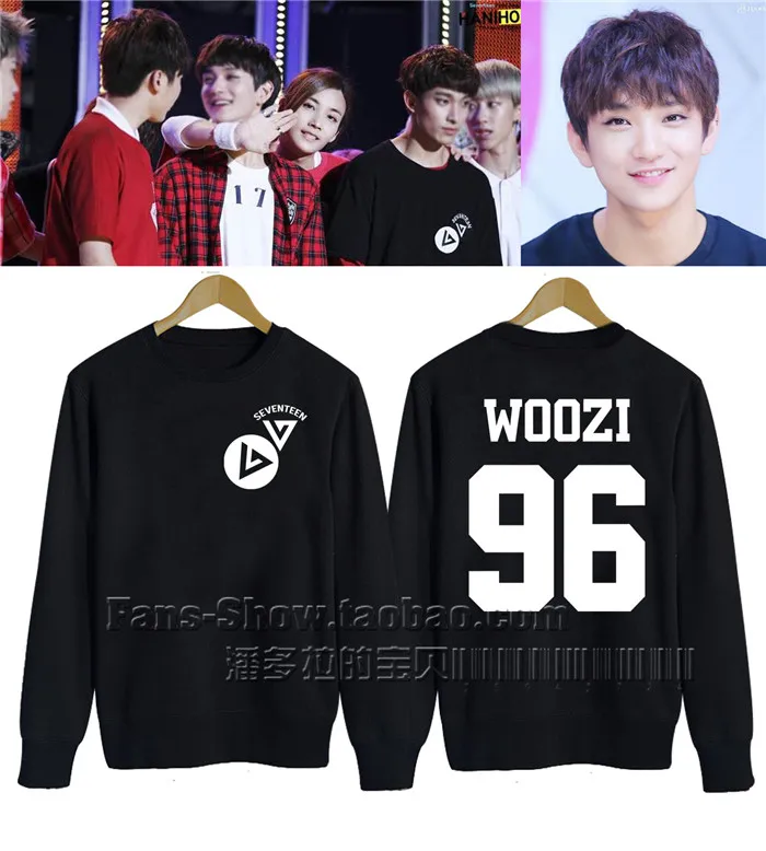 17 Вернон Wonwoo The8 Dk Mingyu Jun Hoshi Джошуа имя номер же стиль пуловеры свитер|sweater|sweater