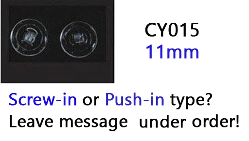 CY015 screw or push 500 шт./лот,, розничная и, очки, силиконовые носоупоры, различные типы и размеры, аксессуары для очков - Цвет: CY015 screw or push