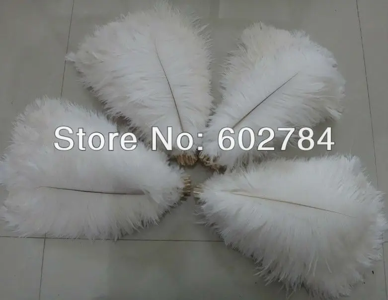 

EMS Free Shipping 400pcs/lot white ostrich drab feather ostrich plumes 30-35CM 12-14 inches for wedding decoration