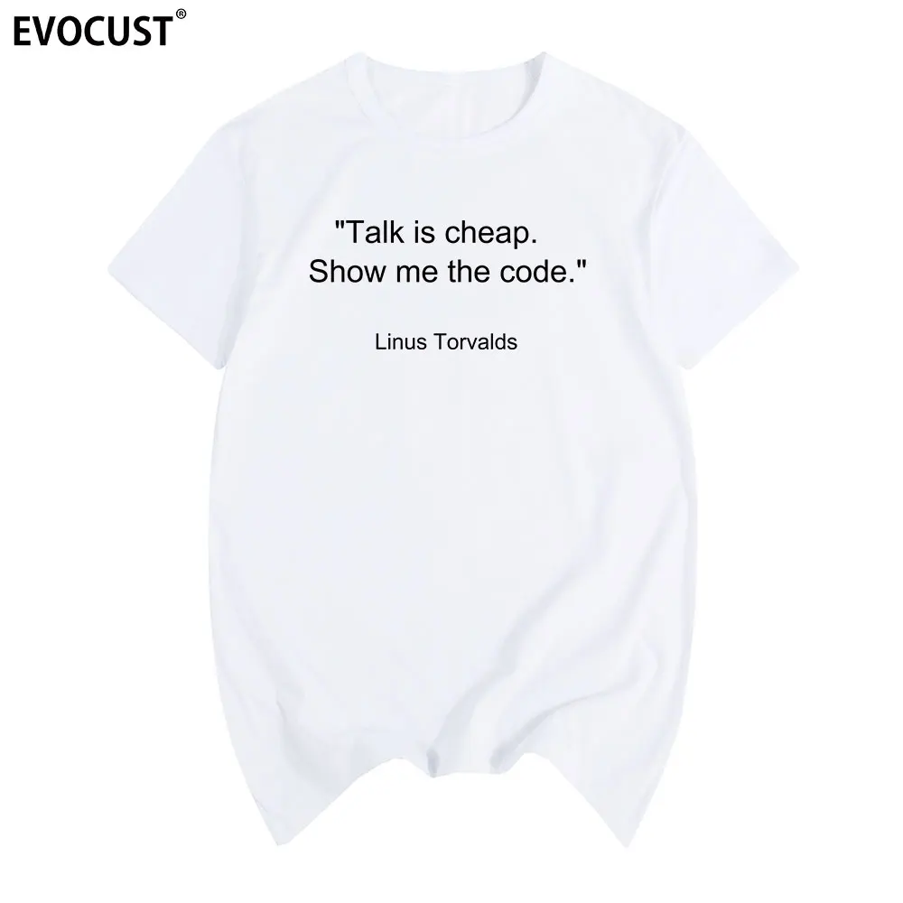 Забавная летняя хлопковая футболка с коротким рукавом и принтом show me the code |