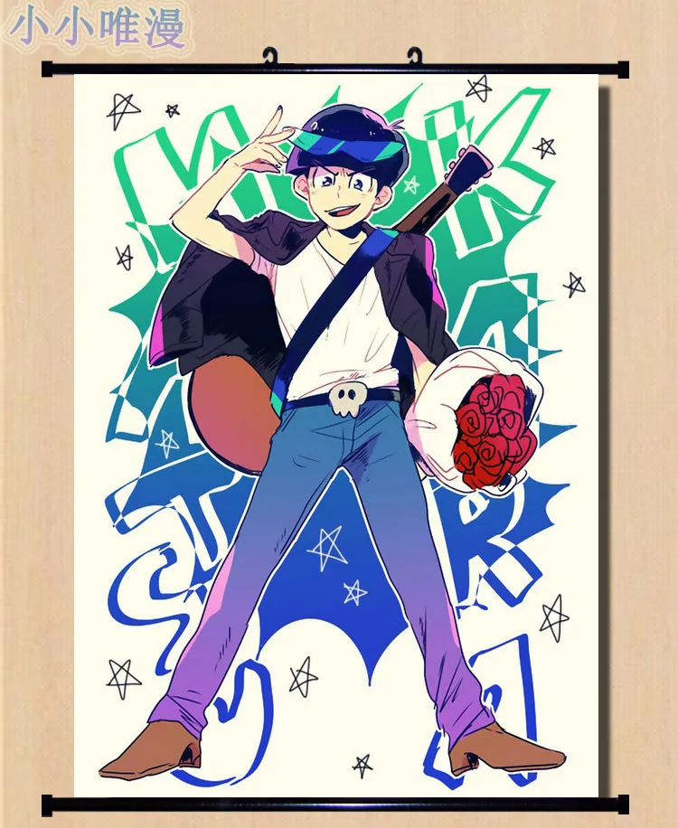 Короткая футболка с героями из японского аниме Osomatsu Matsuno & Karamatsu и Choromatsu Косплей