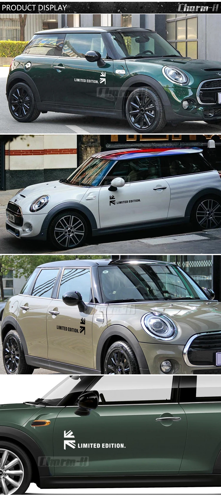 Юнион Джек украшения боковой двери тела наклейки Наклейка для Mini Cooper One JCW земляк Clubman Paceman r61 r60 r56 r53 f56 f60