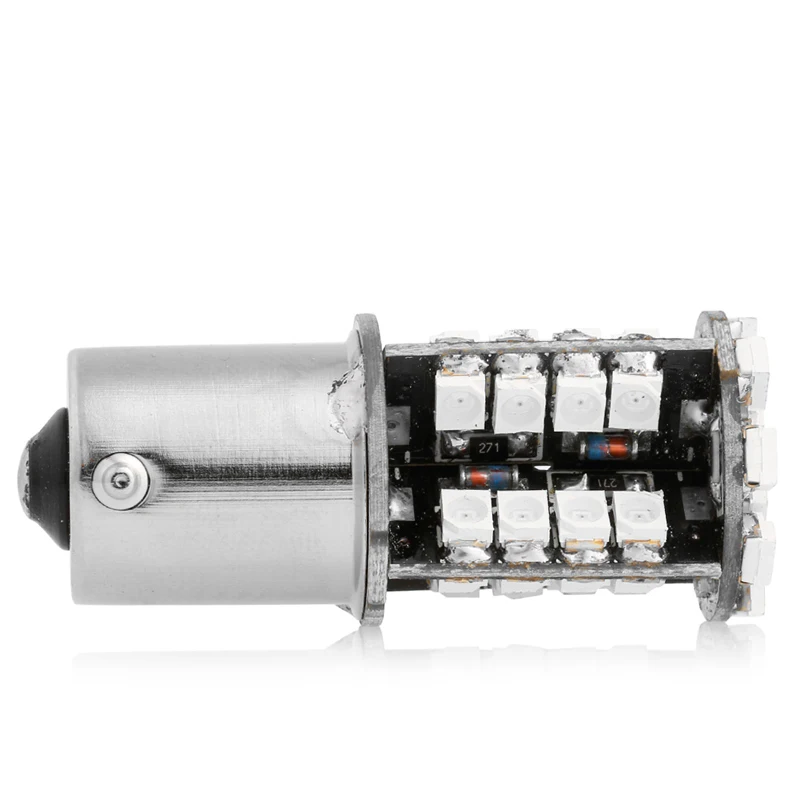 12В DC 1156 3528 44 SMD светодиодные лампы тормоза лампа Canbus ОШИБОК красный qyh|Сигнальная