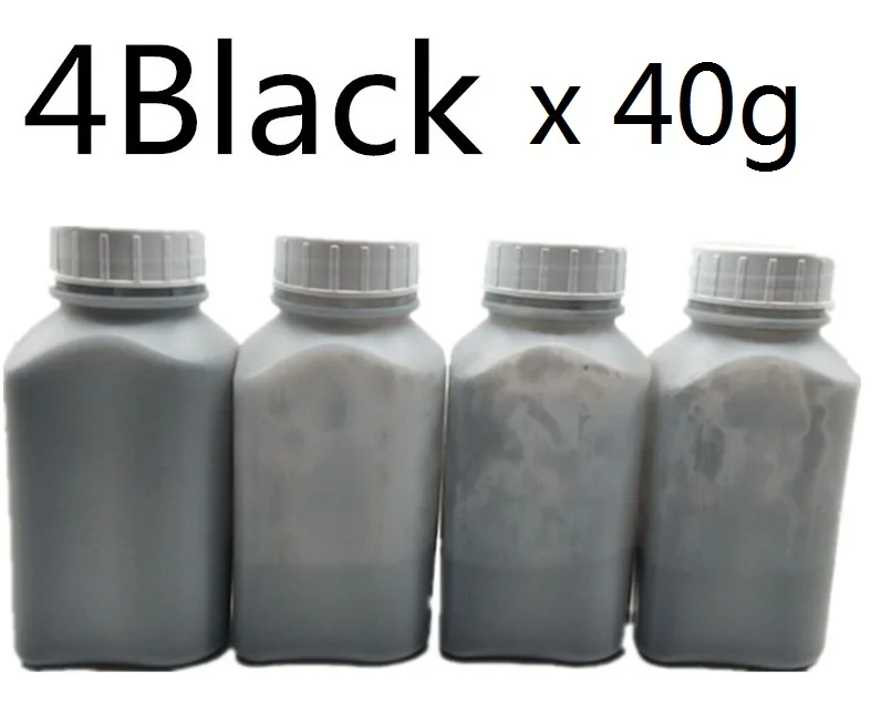 4x40g заправка цветным тонером порошок для канона LBP 7110cw 7100CN 7110CW LBP-7110cw CRG131 CRG331 CRG731 принтер - Цвет: 4Black