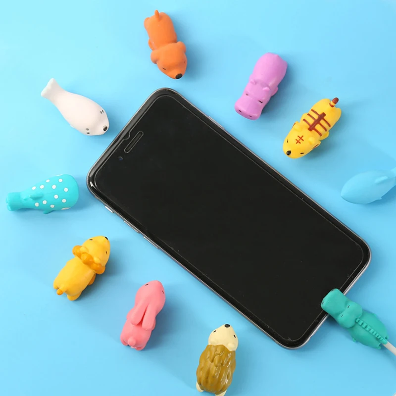 Защитный чехол с милыми животными из мультфильма, защищающий от разрывов, для фигуры, USB кабель для передачи данных, USB кабель для зарядного устройства, кабель для наушников, защитный рукав