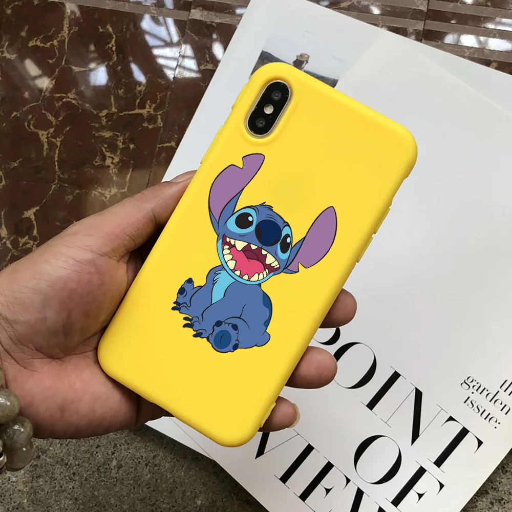 yellow-2627 Милые Мультяшные цветные силиконовые мягкие чехлы из ТПУ для телефонов iPhone5 5S se 6 6p 6s 7 8 Plus X XR Xs Max 11 11pro 11proMAX - Цвет: yellow-2627