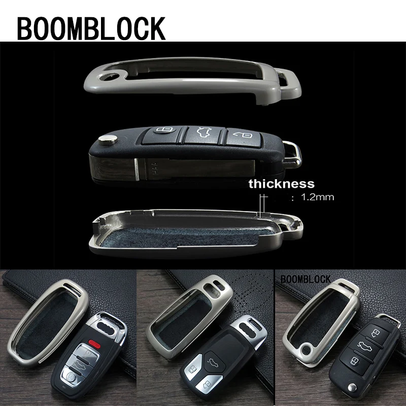 Чехол для автомобильных ключей BOOMBLOCK чехол из цинкового сплава Audi A1 A3 8V A6 C6 C7 A4 B6 B7