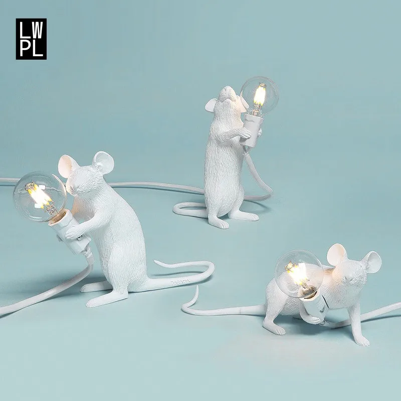 SELETTI мини мышь светодиодный светильник для глаз смоляная настольная лампа декор
