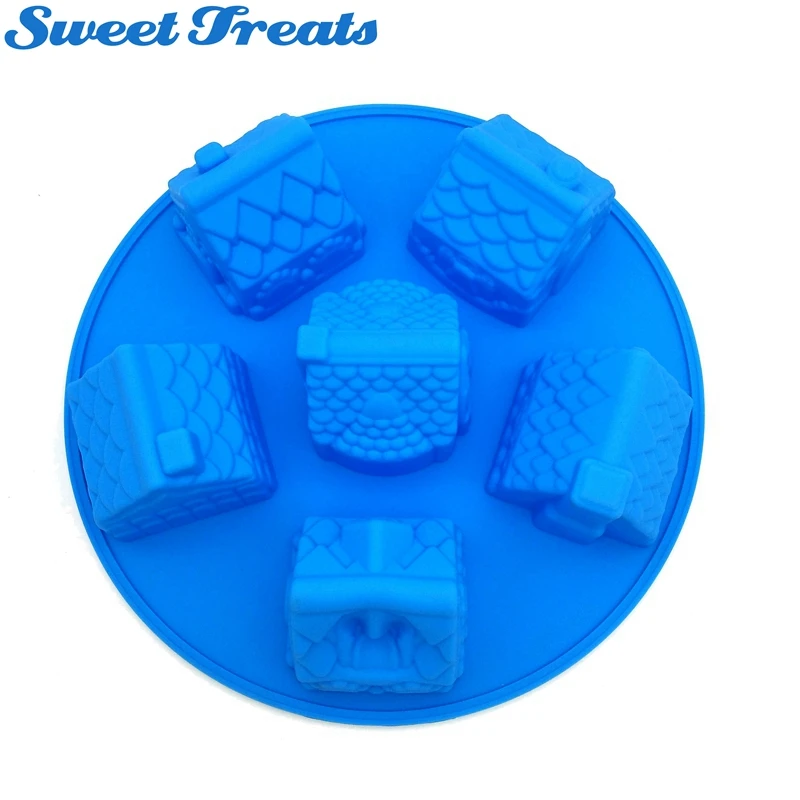3D мини домики Sweettreats форма для торта Имбирные силиконовая инструменты