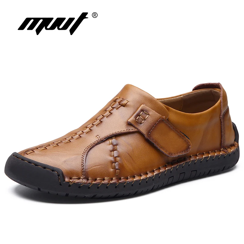 2018 Classic Genuine Leather Shoes Men Casual Breathable Slip On Flats Comfort Loafers | Обувь
