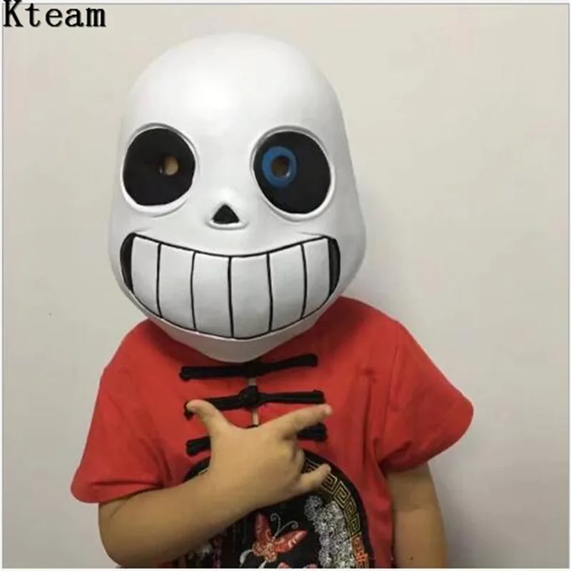 Хит! Костюм на Хэллоуин 1:1 маска для косплея по мотивам фильма шлем Санс Undertale