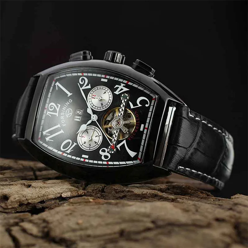 FORSINING Tourbillon для мужчин s часы военный армейский Спорт мужской лучший бренд класса