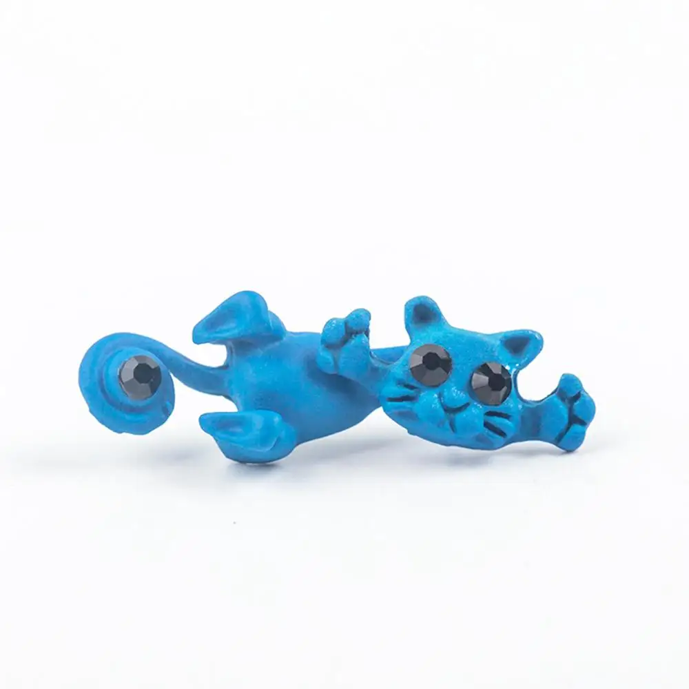 Серьги гвоздики в виде котят различные цвета|cute cat stud earrings|cat earringsfashion earrings |