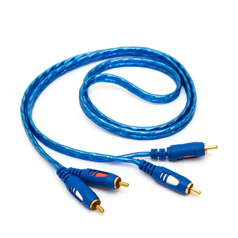 Аудиокабель 2RCA к 2 RCA штекер-штекер позолоченный аудиокабель 1 5 м 3 для домашнего