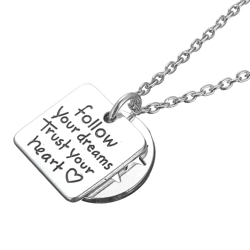 Кулон из цинкового сплава Teamer Little Star Follow Your Dreams Trust Heart ожерелье ручной работы с