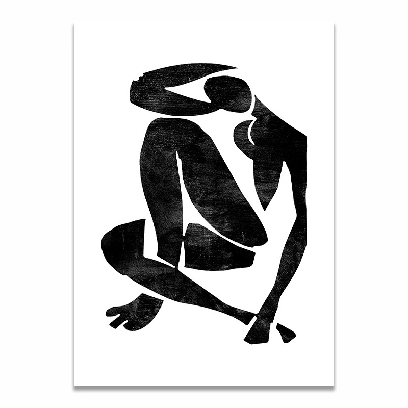 A Matisse Picasso Sketch коллекция винтажная мода постеры и принты Холст Живопись Искусство настенные картины для украшения дома - Цвет: A