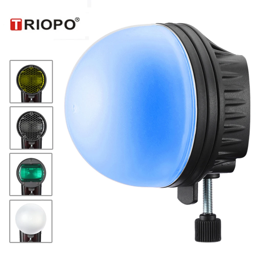 

TRIOPO MagDome Color Filter Reflector Honeycomb Diffuser Ball Photo Accessories Kits For GODOX YONGNUO Flash Replace AK-R1 S-R1