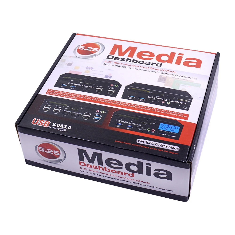 Оригинальная посылка CHIPAL 5 25 &quotМедиа приборная панель 20Pin USB 3 0 Фронтальная мм