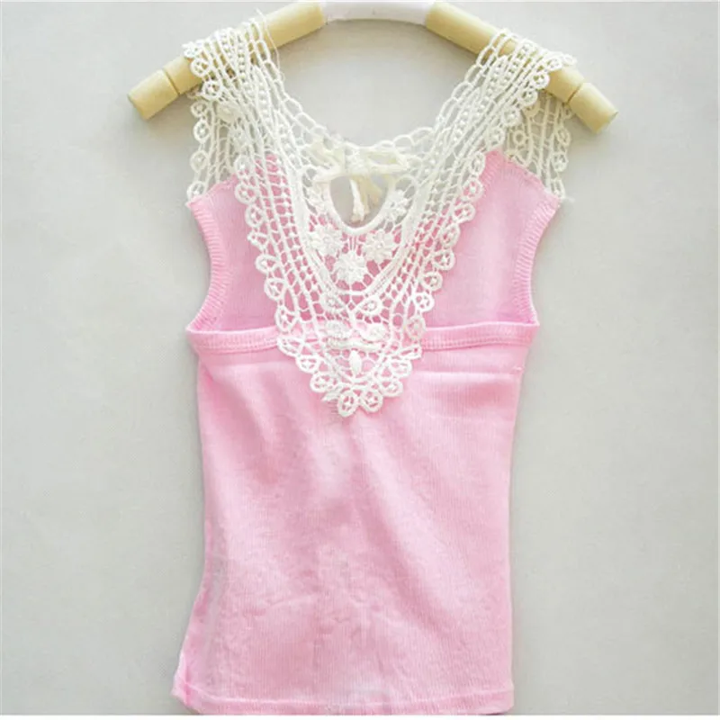 Candy Colors 0-3Y Girls Kids Baby Hollow Out Lace Sleeveless Tank Vest Tops Summer Princess party Dress Toddler Dresses | Детская одежда