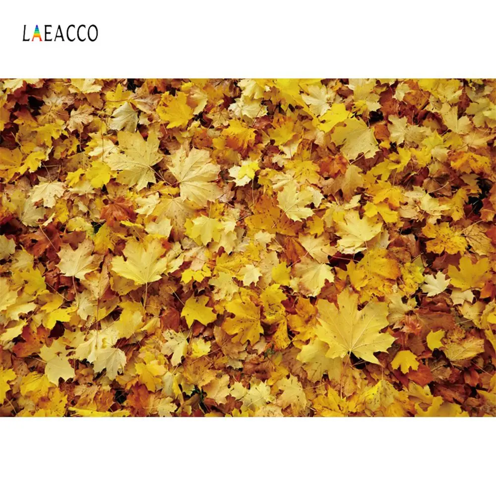Laeacco осенние фоны для фотосъемки с упавшими листьями маплс новорожденных