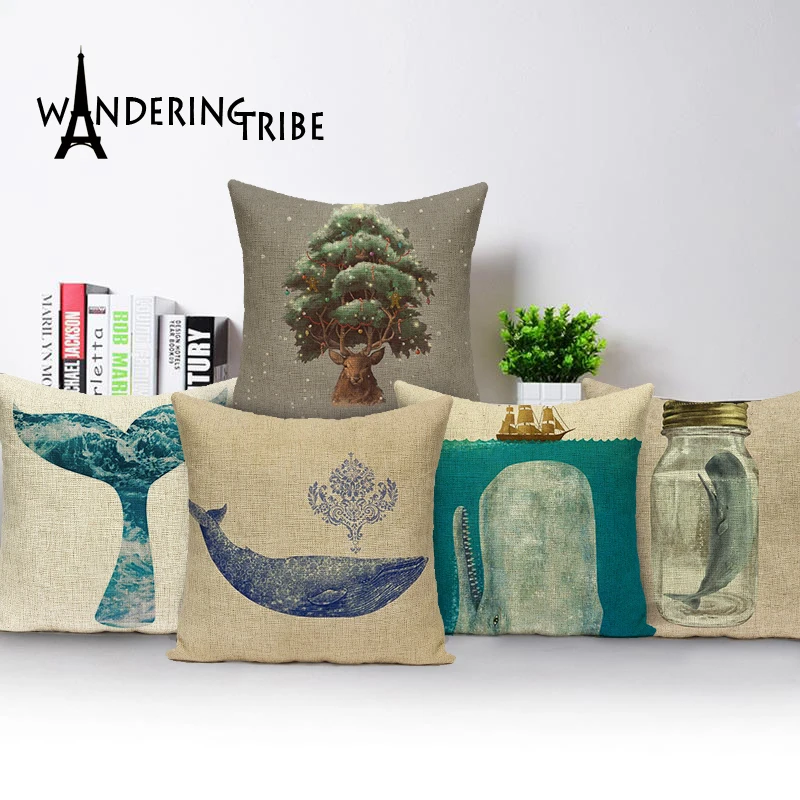 Декоративные КИТ хлопок домашнее сиденье автомобиля красочные квадратные