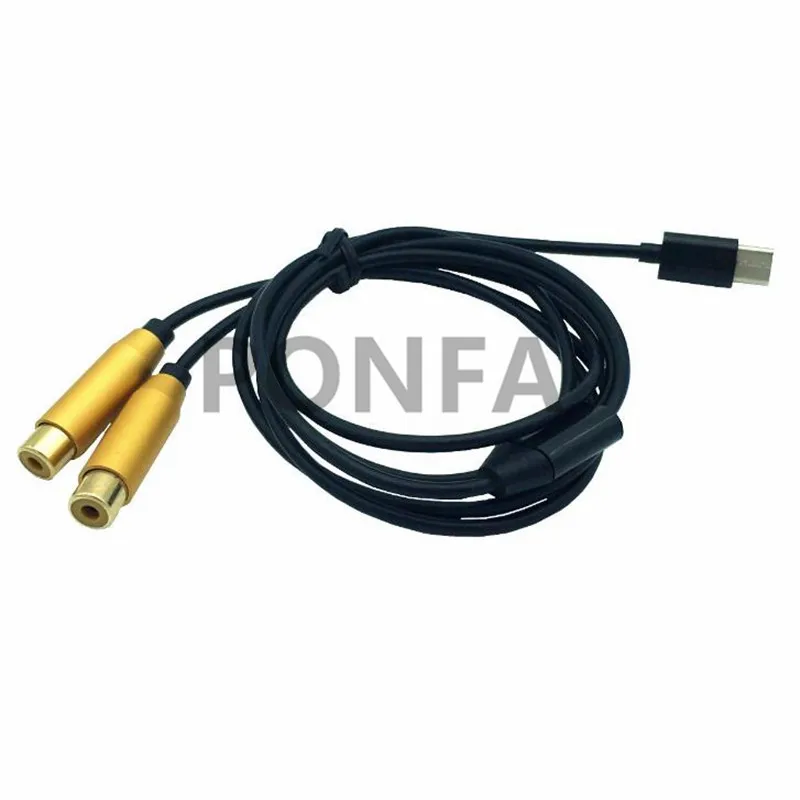 USB C RCA аудио кабель Type-C до 2 2rca Jack Type для iPhone Sumsung Xiaomi динамик домашний кинотеатр тв |