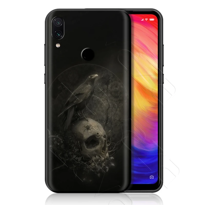 5 Чехол Lavaza череп ворона лунный свет для Xiao mi Red mi Note 8 Pro mi MAX 3 6 8 9 SE A1 A2 Lite Plus 8A F1 - Цвет: 5