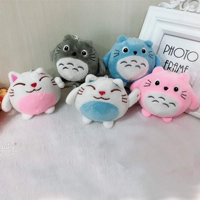 Плюшевая плюшевая подвеска в виде кошки-Тоторо 8 см 1 шт. | Игрушки и хобби