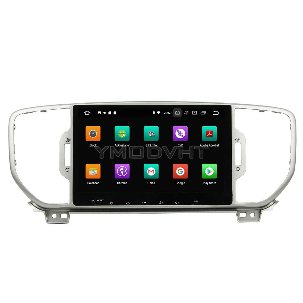 YMODVHT 9 дюймов 1024*600 Android 8 0 Восьмиядерный PX5 4 Гб ОЗУ 32 ПЗУ автомобильный DVD плеер