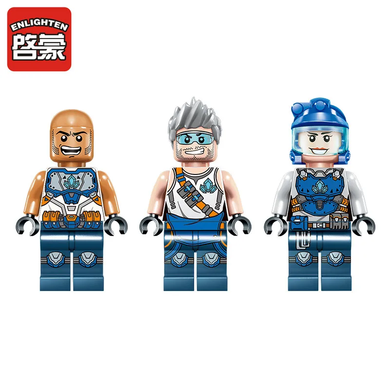 Enlighten строительный инженерный строительный блок Technic Kyanite Squad Kyanite Transporter 3 рисунок 309 шт кирпич-без коробки