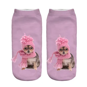 Носки женские SLMVIAN, разноцветные, с 3D-принтом