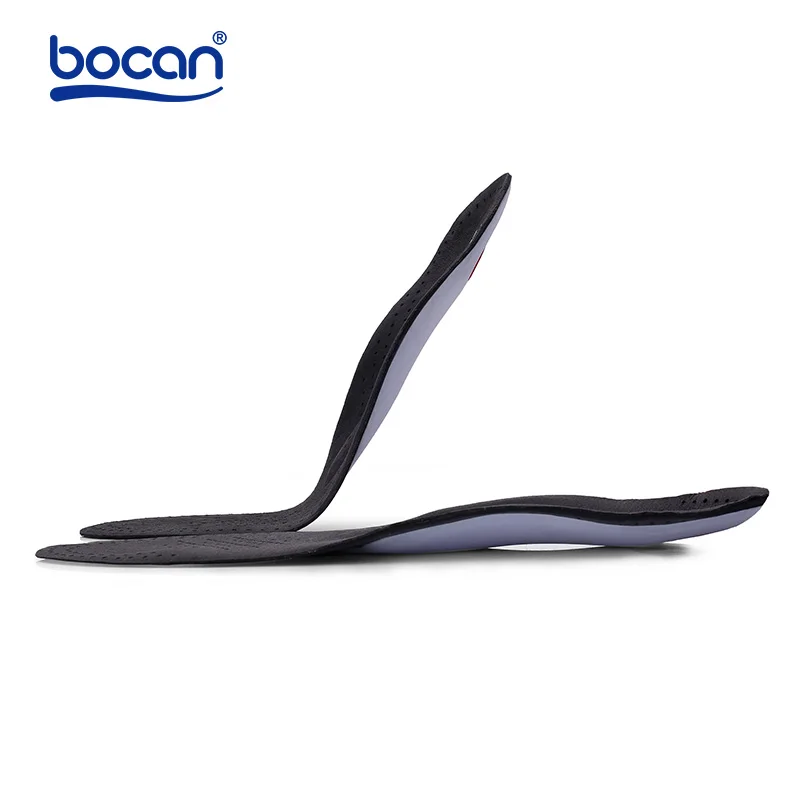 Bocan genuine leather insoles for shoes arch support orthopedic insoles breathable for men and women