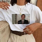 Женская футболка с надписью I AM DEAD INSIDE Office, футболка с изображением Майкла Скотта в стиле Харадзюку, рубашка в стиле гранж, Модные Винтажные смешные футболки, женская футболка