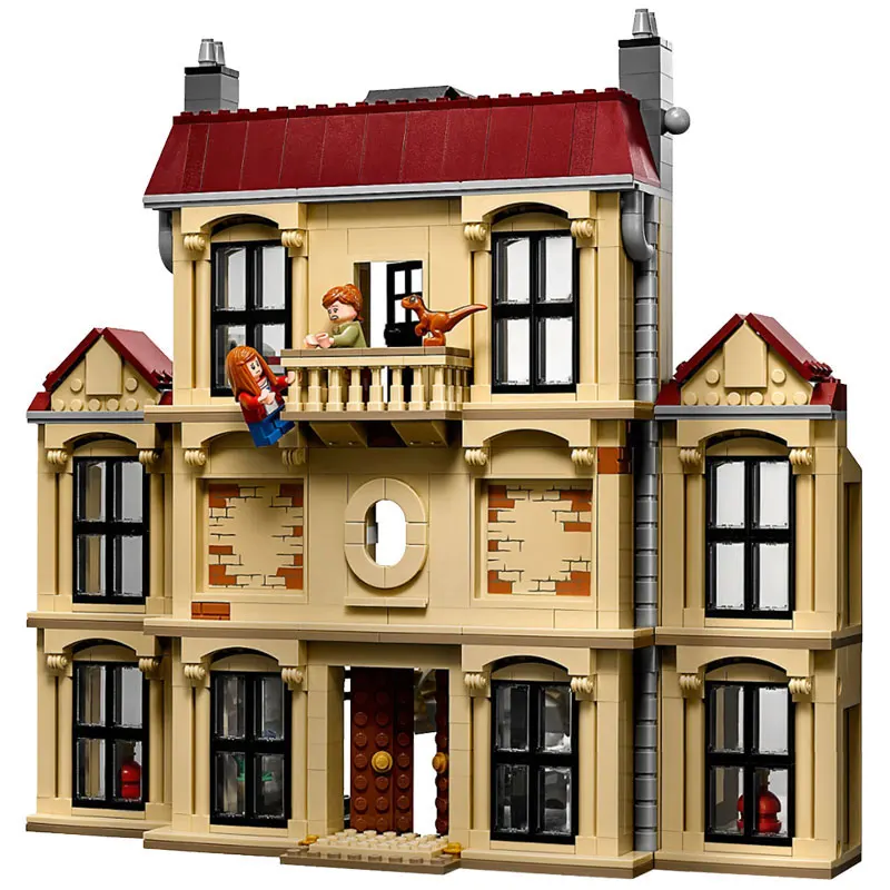 Bela Jurassic World Indoraptor Rampage at Lockwood Estate Building Kit совместим с Legoings 75930 строительные игрушки