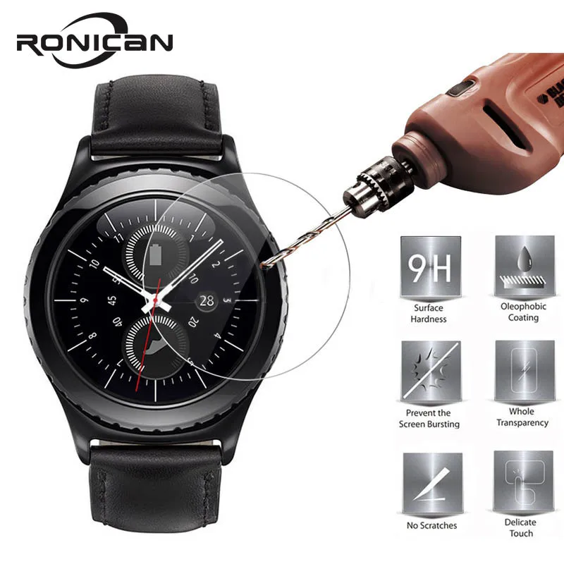 Классическое закаленное стекло RONICAN для Samsung Gear S3 ультраcltra 9H Защитная пленка